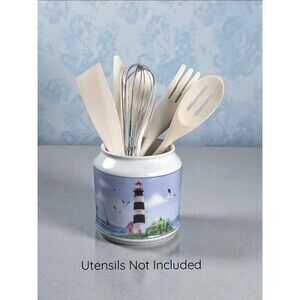 Thomson Pottery Light House Utensil Holder . Vintage Hard To Find 2007